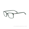 Alle Gesichtsform entsprechen Rechteck Doppelfarbe Metallbrillen Frames optische Brille